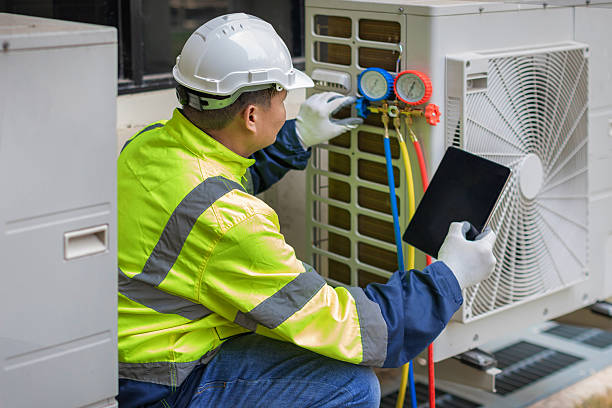Professional Hvac technician working in North Dighton, MA